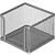 Подставка для кубарика LD01-499-1, металлическая, сетчатая, 105*105*77 мм, "Attache" (цвет: серебристый, арт.688779)
