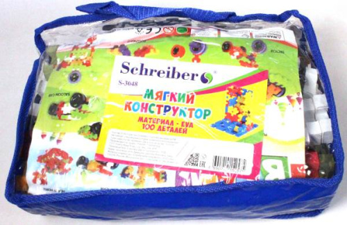 Конструктор крупногабаритный из EVA материала, 100 деталей - "Schreiber" Конструктор крупногабаритный из EVA материала, 100 деталей - "Schreiber"
