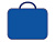 Папка менеджера ПДМ-1 ф.А4, две молнии вкруговую, ручки, нейлон, 340*260*10 мм,"Пчелка" (цвет: синий)