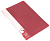 Папка ф.А4 (227*305 мм) , 10 прозрачных файлов, вертикальная загрузка, торец 12 мм, регистратор, пластик 600 мкм, "Бюрократ" (цвет: красный, арт.BPV10RED)