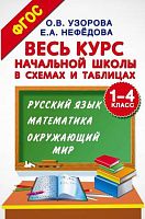 Узорова О.В, Нефедова Е.А. Весь курс начальной школы в схемах и таблицах. 1-4 кл. Русский язык, математика, окружающий мир. - М.: АСТ, 2017. - 432 с. - тверд. обл.