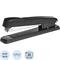 Степлер "Long" 9717 до 30 л, №24/6,26/6, глубина 125 мм, загрузка 210 скоб, металлический механизм, "Attache"