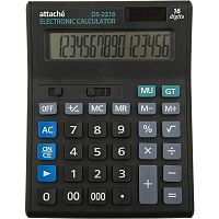 Настольный DS-2216, 16 разрядный калькулятор "Economy", двойное питание, 000, 145*190*45 мм, "Attache"