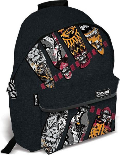 Рюкзак "Seventeen", молния, карман, полиэстер, 400*310*150 мм, "Академия Групп"