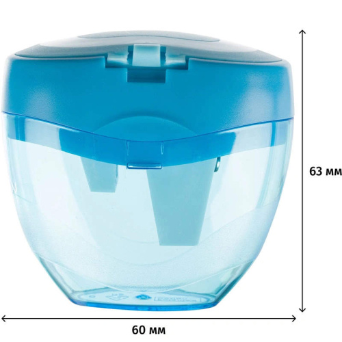 Точилка "Selection" 3 отверстия d 8,11,16 мм, контейнер, пластик, блистер, 63*35*60 мм,"Attache" фото 3