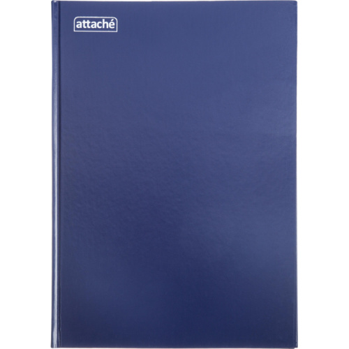 Книга учета 192 л. ф.А4 (195*280 мм), клетка, сшивка, бумвиниловый переплет, "Attache" фото 5