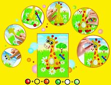 Набор для рисования пластилином "Жирафик", 3+, "Луч"