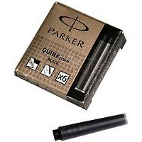Чернила черные, ампула 40 г, упак. 6 шт, "Parker"