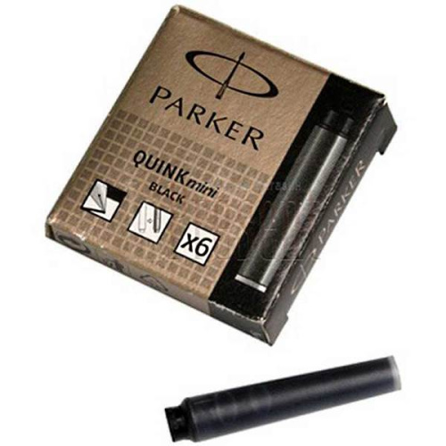 Чернила черные, ампула 40 г, упак. 6 шт, "Parker"