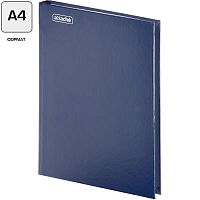 Книга учета 144 л. ф.А4 (195*280 мм), пустографка, сшивка, бумвиниловый переплет, "Attache"