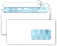 Конверт "BusinessPost" ф.110*220 мм (Е65) белый 90 г, внутренняя печать, правое нижнее окно, силиконовая лента "Стрип", немаркированный, упак. 1000 шт, "Packpost"