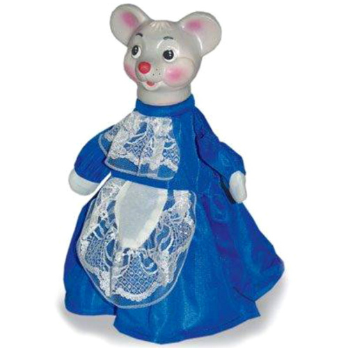 Мышка-норушка: Кукла-перчатка для кукольного театра, 24 см, текстиль/ПВХ. - "Весна"