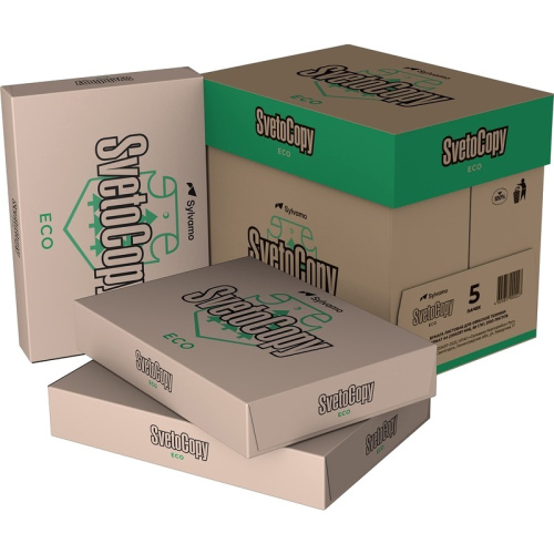 Бумага для офисной техники "SvetoCopy ECO" 500 л. ф.А4 (210*297 мм), класс Сэ, 80 г, белизна 60% (кремовая бумага)