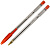 Ручка шариковая "Simplex", одноразовая, шарик 0,7 мм, линия 0,5 мм, пластик, "Silwerhof" (цвет: красный, арт.493607)
