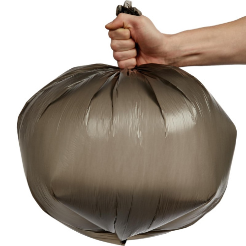 Мешки для мусора 60 л, 580*660 мм, ПНД 10 мкм, черный, 30 шт. в рулоне, "Attache" фото 3