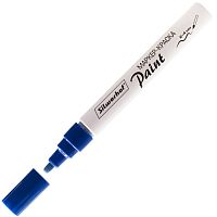 Маркер краска лаковый, нитро основа, линия 4 мм, круглый наконечник, "Silwerhof"