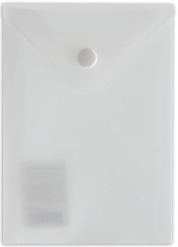 Папка-конверт ф.А6 (105*148 мм), кнопка, матовый полипропилен 0,18 мм "Бизнес центр"