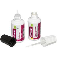 Набор корректирующий: корректор сольвент с кисточкой + разбавитель, 20+20 мл. картон. уп, "Attache"