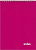 Блокнот 40 л. ф.А5 (140*200 мм), клетка, белизна 100%, гребень сверху, лакированная обложка, "Index" (цвет: розовый, арт.INLcp-5/40p)