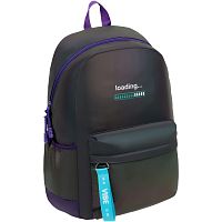 Рюкзак для старших классов "My City", уплотненная спинка, 1 отделение, 4 кармана, молния, светоотражающий полиэстер, 460*300*130, "MESHU"
