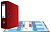 Папка "ClassicHC" ф.А4 (275*315 мм), 2 кольца, 2 арочных механизма, фиксатор спрапва и слева, торец 125 мм, картон/цветной ПВХ, торцевой карман, "Expert" (цвет: красный, арт.251543)