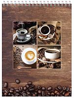 Блокнот 60 л. ф.А4 (200*270 мм), клетка, гребень сверху, лакированная обложка, "Silwerhof"