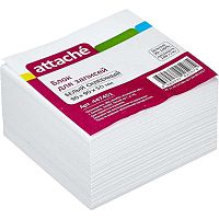 Бумажный проклеенный блок для записи 90*90*50 мм, 92%, 80 г, "Attache"