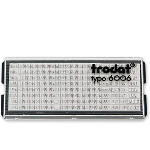 Для самонаборной печати: буквы: русские сокращения, латинский алфавит, цифры, шрифт 2,2 и 3,1 мм, 312 символов, "Trodat" Для самонаборной печати: буквы: русские сокращения, латинский алфавит, цифры, шрифт 2,2 и 3,1 мм, 312 символов, "Trodat"