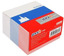 Блок для записи бумажный 400 л, белый, липкий слой, 70*70 мм, 70 гр, герб на упаковке, "Hopax"
