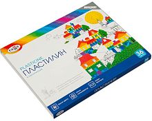 Пластилин "Классический", 36 цв. по 20 г, стек, картон. уп, "Гамма"