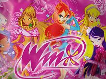 Сумка молодежная "Winx", ремень, молния, кожзаменитель, "Канцбург"