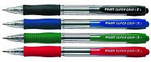 Шариковая автоматическая ручка "Super Grip", сменный стержень 98 мм, шарик 0,7 мм, линия 0.32 мм, манжета, "Pilot"