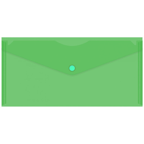 Папка-конверт 262*130 мм (евро), кнопка, полипропилен 0.18 мм, "Бюрократ" фото 4