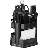 Органайзер 9 отделений, 17 предметов, вращающийся, пластик, 145*137*137 мм, "Attache"