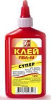 Клей 125 г. ПВА-М "Супер", дозатор, "Луч"
