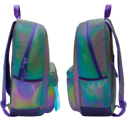Рюкзак для старших классов "My City", уплотненная спинка, 1 отделение, 4 кармана, молния, светоотражающий полиэстер, 460*300*130, "MESHU" фото 3